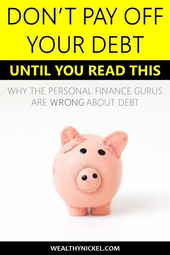 We are taught that all debt is bad and should be paid off immediately. That's not always true. Find out why debt payoff is not the ultimate goal, and how some debt can help build wealth. #debtpayoff #debtfreeliving #NOTdebtfree