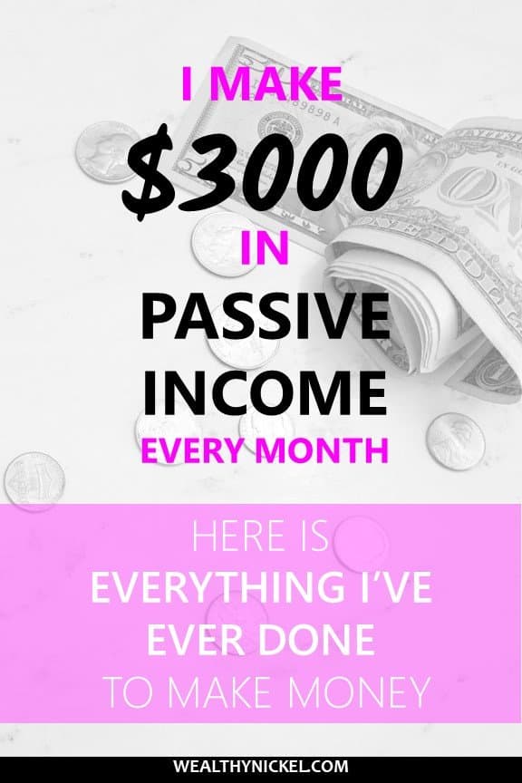 I've tried a lot of things to make money over the years. Now I make over $3000 in passive income each month. Here's everything I've ever done to make extra money. #makemoney #passiveincome #extramoney #makemoremoney