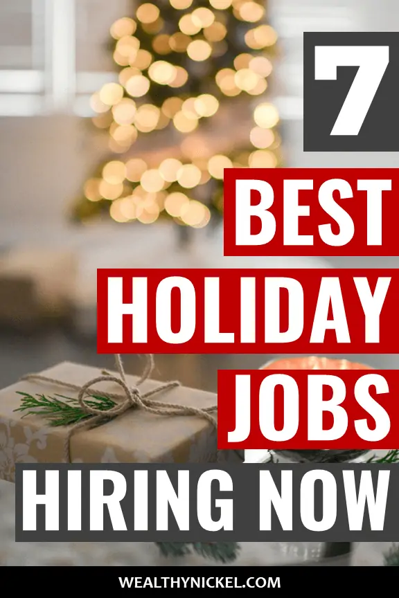 Looking for full time job for the holidays, or even just a part time job or work from home side hustle? It's never been easier to find a seasonal job at Christmas time to make extra money! Check out these 7 companies hiring now. #seasonaljobs #christmas #sidehustles #extraincome