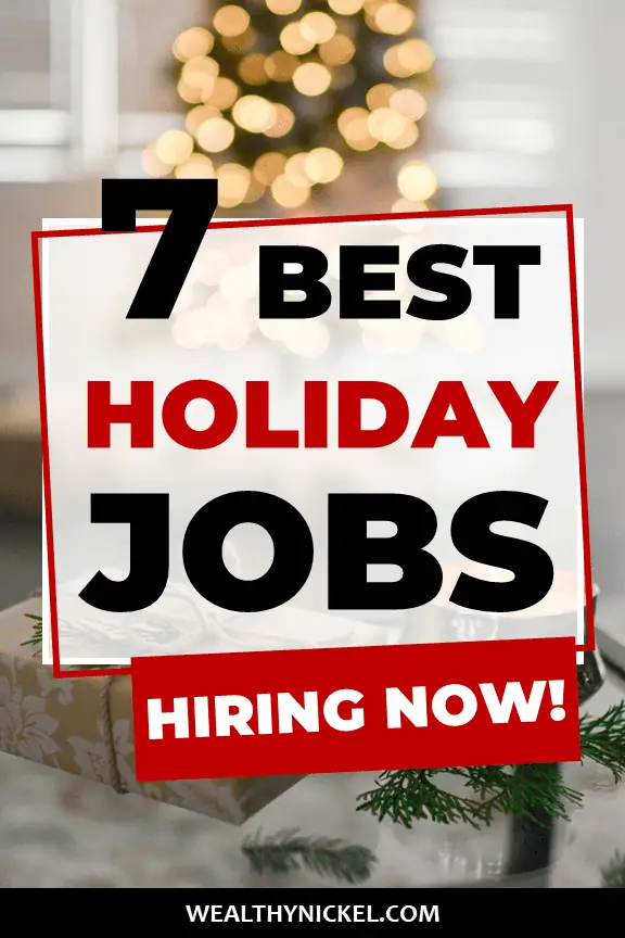 Looking for full time job for the holidays, or even just a part time job or work from home side hustle? It's never been easier to find a seasonal job at Christmas time to make extra money! Check out these 7 companies hiring now. #seasonaljobs #christmas #sidehustles #extraincome