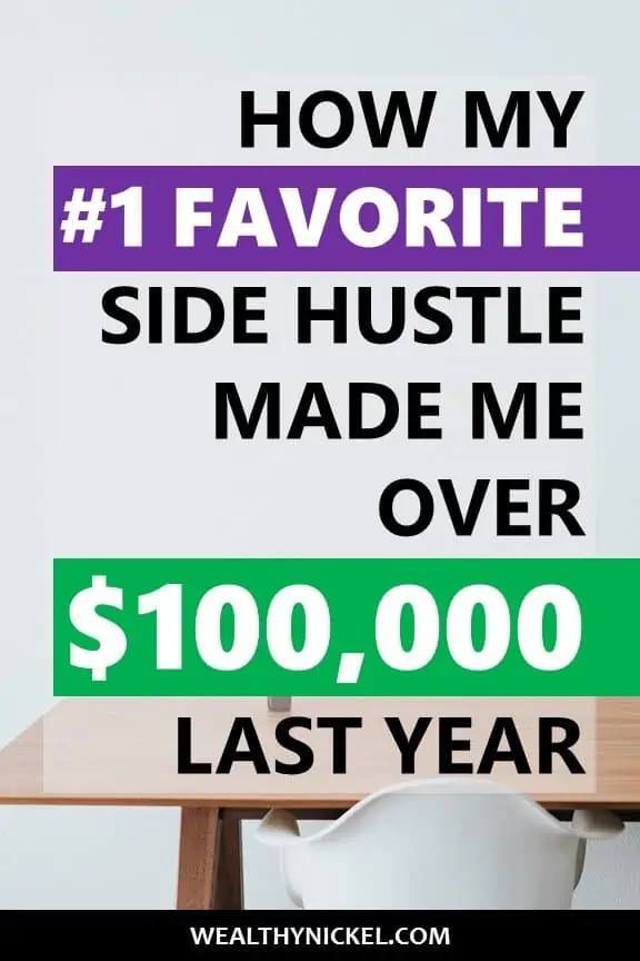 Our annual side hustle income report shows how we made over $100k in extra income working from home. Our #1 favorite side hustle is real estate investing. See how we made money through real estate and more by clicking through now! #incomereport #extraincome #workfromhome #passiveincome #sidehustles #sidehustleideas #makemoneyfromhome #realestateinvesting