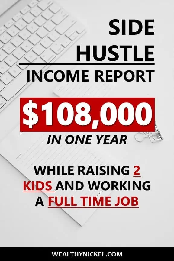 Here is our family's annual side hustle income report. See all the ways we make extra income through side jobs, and our #1 favorite way to make money from home (it made us over $100k last year!) #incomereport #extraincome #workfromhome #passiveincome #sidehustles #sidehustleideas #makemoneyfromhome #realestateinvesting