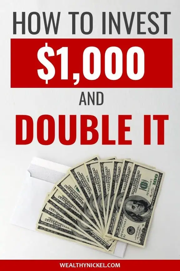 5 ways to invest your money and double it (or even 10X it)! If you only have $1000 how can you invest it in stocks, real estate, side hustles, or paying down debt to make money and build passive income? #investing #investingforbeginners #sidehustles #makemoney #passiveincome #debtpayoff #realestateinvesting