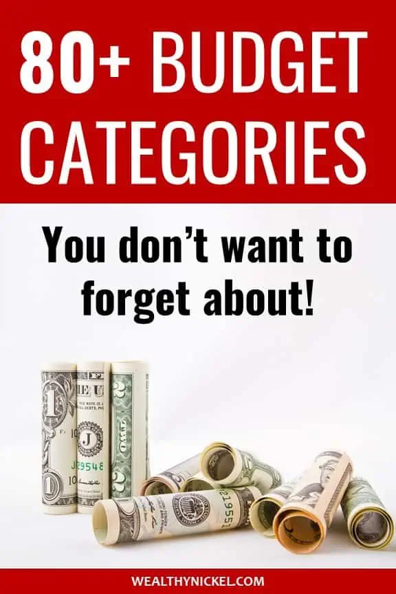 best budget categories you don't want to forget about