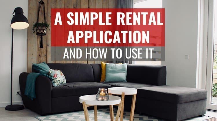 simple rental application pdf form feature image with living room arrangement