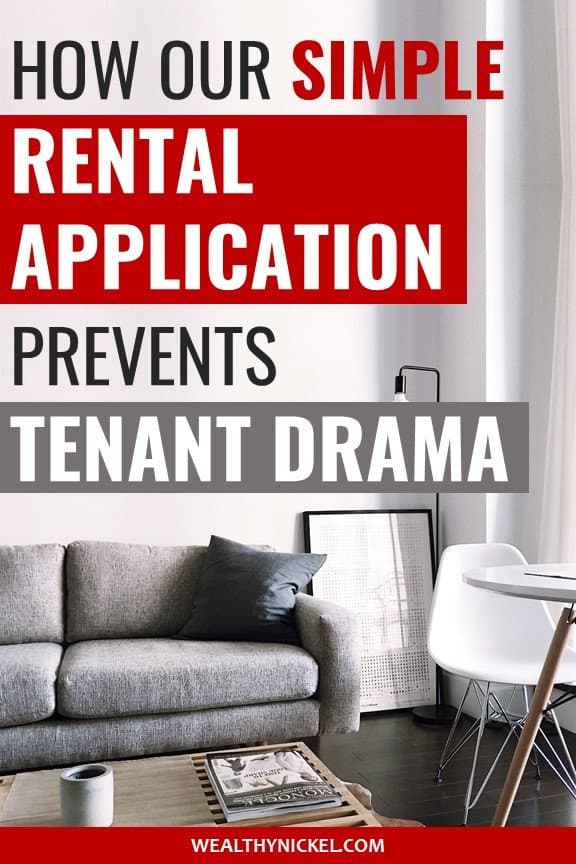 our simple rental application template and tenant screening process