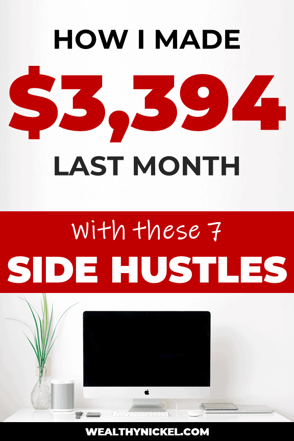 Side Hustle Income Report - How I Made $3,394 Last Month