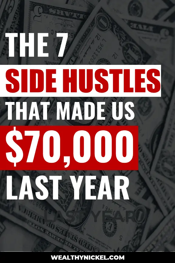 Here is our family's annual side hustle income report. See all the ways we make money online and through real estate investing. Learn how we work from home and earn extra income with these 7 side hustles and passive income streams. #incomereport #extraincome #workfromhome #passiveincome #sidehustles #makemoney #realestateinvesting