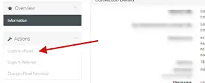 login cpanel
