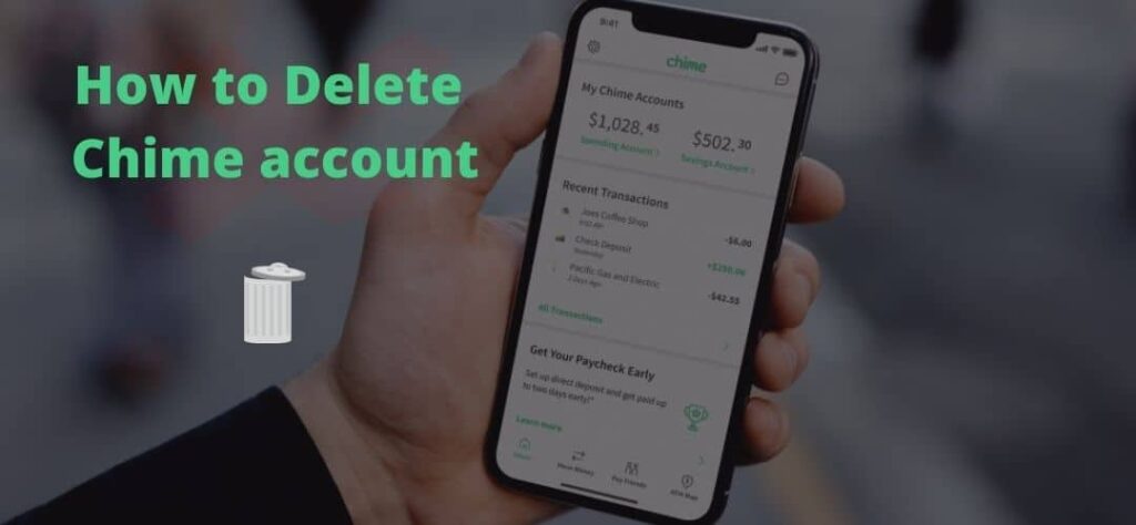how to delete chime account