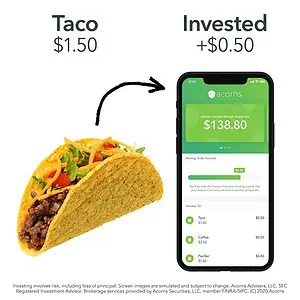 acorns roundup example - 6 Ways to Make Money ($500+) with the Acorns App