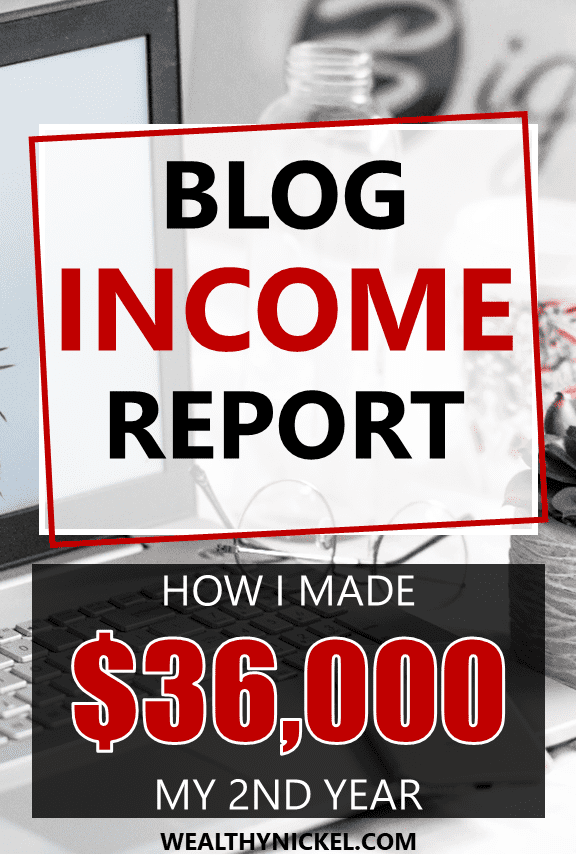 personal finance blog income report
