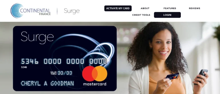 surge mastercard credit card login