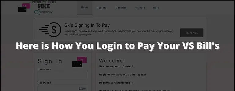 VS credit card login