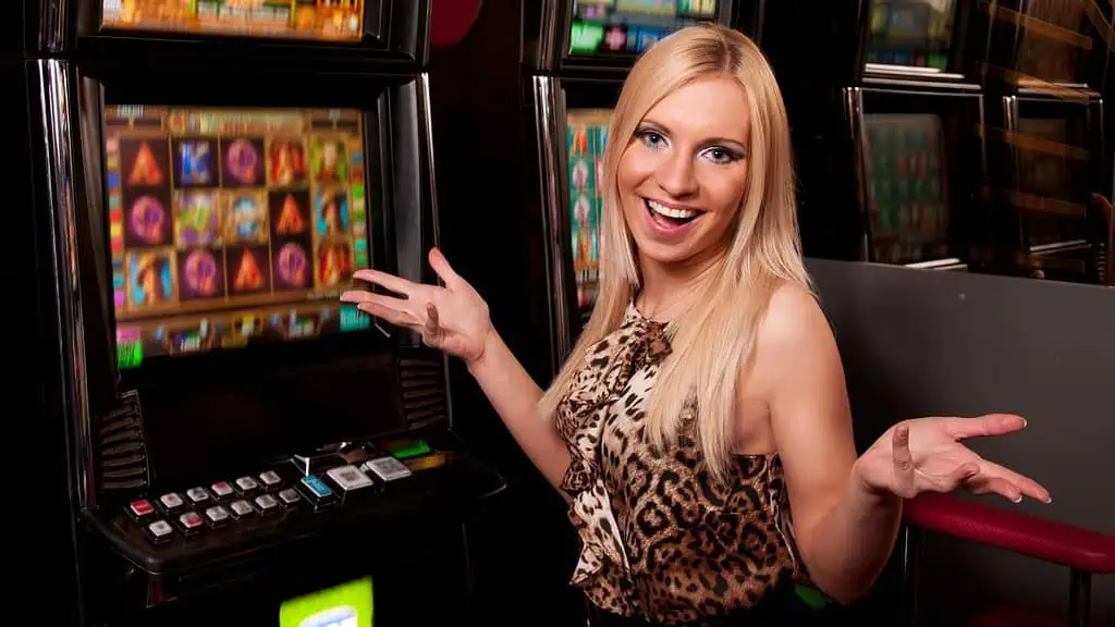woman gambling