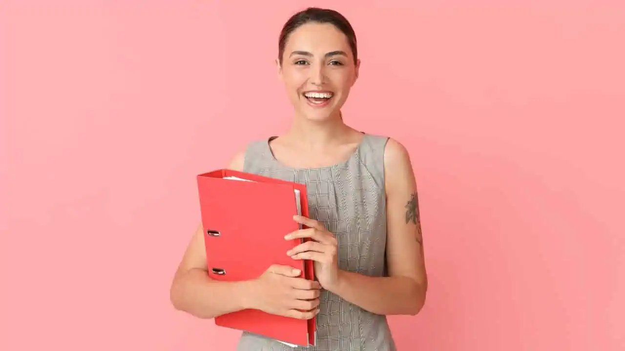 woman with binder ss - 15 Things Only Gen-X Will Truly Understand