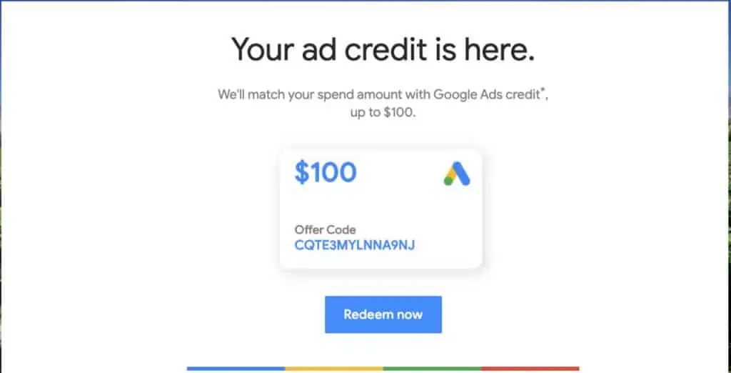 google credit