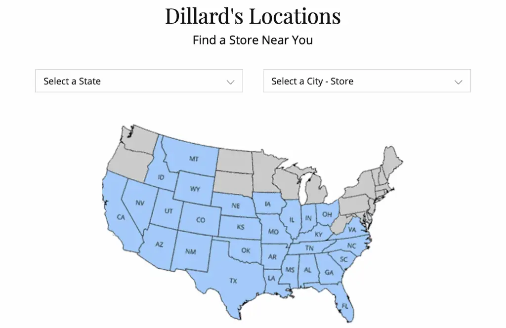 Dillard's Credit Card Login