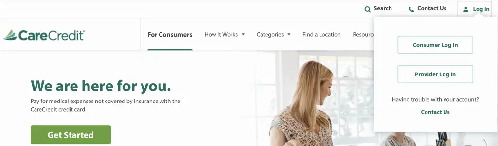 Care Credit Card Login