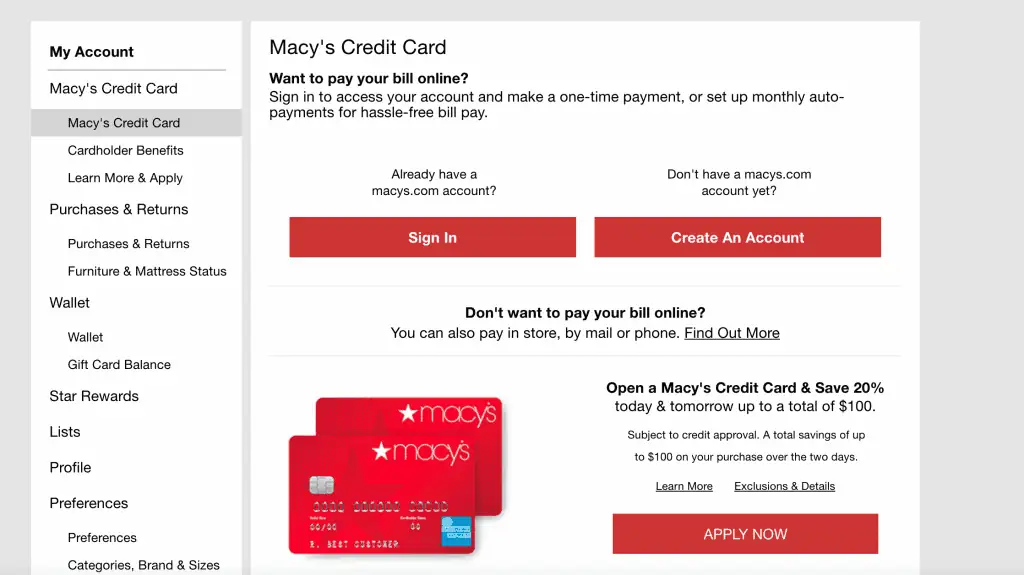 Screen Shot 2021 09 27 at 9.52.08 AM 1 - Macy's Credit Card Login