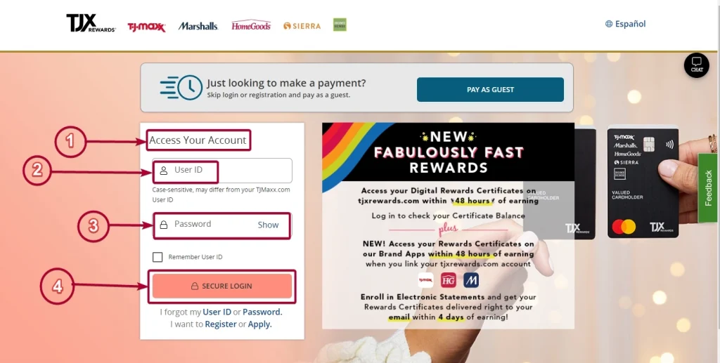 TJMAXX credit card login 2 - TJMAXX Credit Card Login