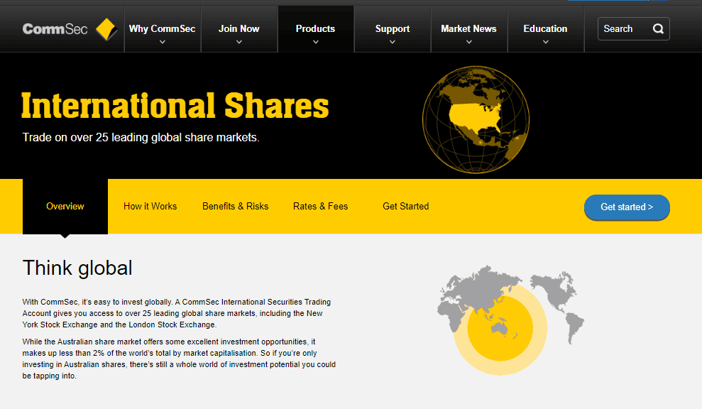 CommSec home