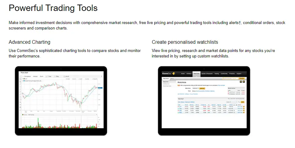 CommSec platform