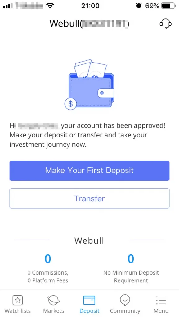 webull review deposit 2 1 - Does Webull Have Instant Deposit?