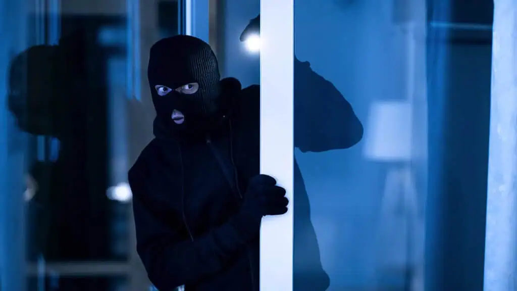 Thief breaking in