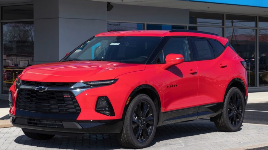 Chevrolet Blazer EV on road